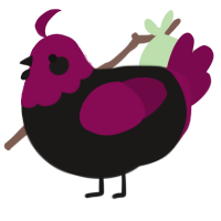 A sable and wine chicken with a head pattern