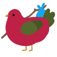 A crimson and olive chicken