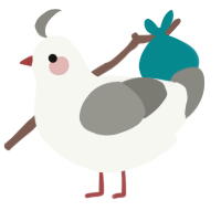 A white and ash chicken