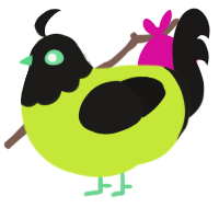 (unnamed), a lime and sable chicken with a head pattern