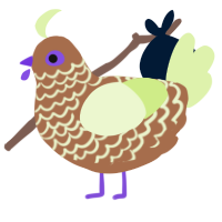 Avocado Toast, a brown and apple chicken with a lace pattern