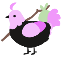 A sable and lavender chicken with a head pattern