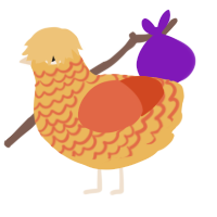 GetInto Hypnosis Mic, a honey and vermilion chicken with a lace pattern