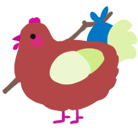 A red and apple chicken