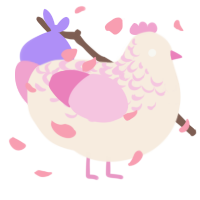 Rosie, a cream and pink chicken with a half-lace pattern
