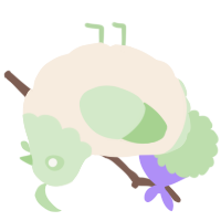 A cream and gluppy chicken with a head pattern
