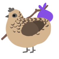 A beige and bark chicken with a half-lace pattern