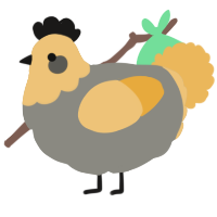 A ash and honey chicken with a head pattern
