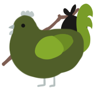A olive and chartreuse chicken