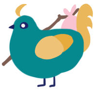 A teal and honey chicken