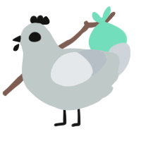 A silver and mist chicken
