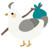 A white and ash chicken
