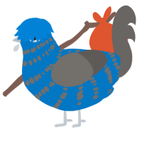 (unnamed), a sapphire and grey chicken with a bar pattern