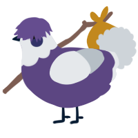 A overcast and mist chicken with a head pattern