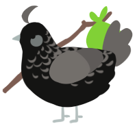(unnamed), a black and grey chicken with a half-lace pattern