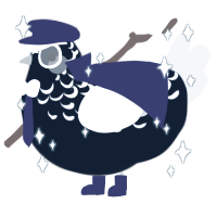 A tumblr and mist chicken with a half-lace pattern