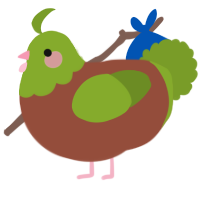 A russet and chartreuse chicken with a head pattern