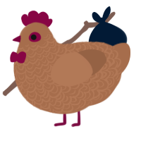 jam cookie, a brown chicken with a double-lace pattern
