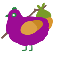 A plum and orange chicken