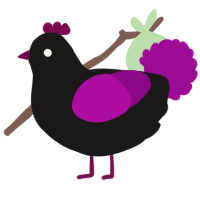 A sable and plum chicken