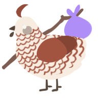 A cream and russet chicken with a lace pattern