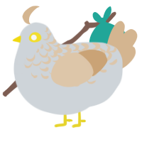 A mist and beige chicken with a half-lace pattern