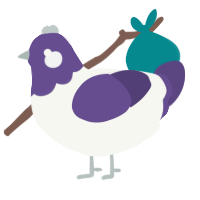 A white and overcast chicken with a head pattern