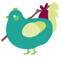 A turquoise and lemon chicken