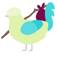 A apple and aqua chicken