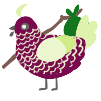 A wine and apple chicken with a lace pattern