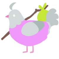 A lavender and silver chicken with a head pattern
