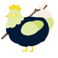 A tumblr and lemon chicken with a head pattern
