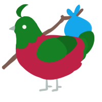 A crimson and leaf chicken with a head pattern