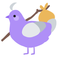 A lilac and mist chicken