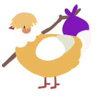 A honey and white chicken with a head pattern