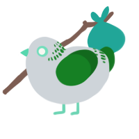 A mist and leaf chicken with a neck-band pattern
