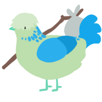A gluppy and sky chicken with a neck-speckle pattern
