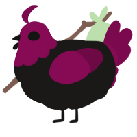 A sable and wine chicken with a head pattern