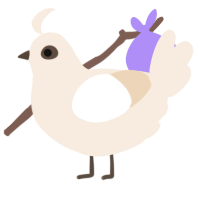 A cream chicken