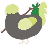 A grey and lemon chicken
