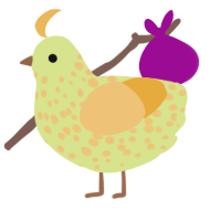 A lemon and honey chicken with a speckle pattern