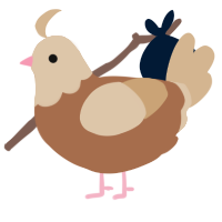 A brown and beige chicken with a head pattern