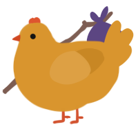 A orange chicken