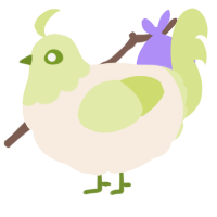 A cream and lemon chicken with a head pattern