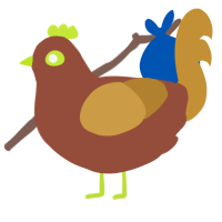 A russet and gold chicken