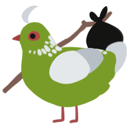 A chartreuse and mist chicken with a neck-speckle pattern