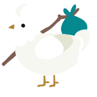 A white chicken with a head pattern