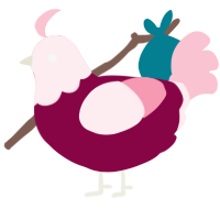 A maroon and rose chicken with a head pattern
