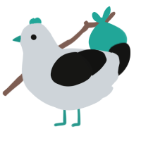A mist and black chicken