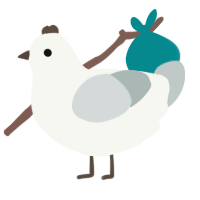 A white and silver chicken